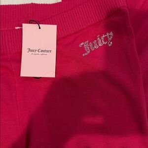 Juicy Couture Fuchsia Zip-Up Jacket/pants    SET NWT